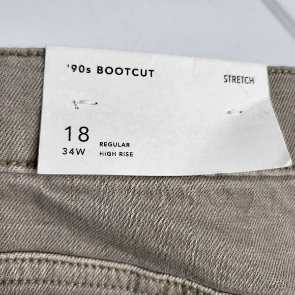 American Eagle 90s Bootcut High Rise Jeans Light Green Size 18 Regular - Picture 10 of 11